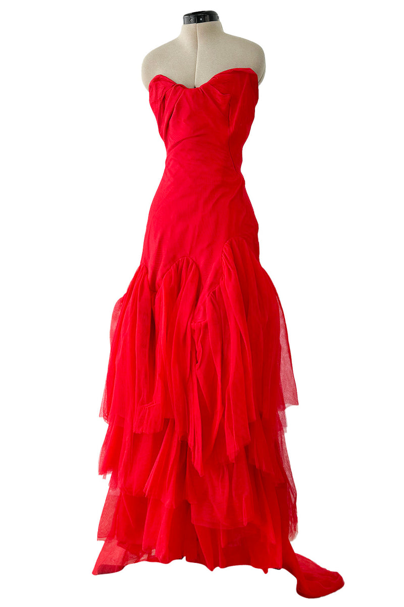 vivienne westwood red corset dress Vivienne Westwood, Camille draped crpe satin bustier gown, Women, Red, XS, Dresses, Materialmix