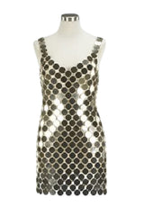 Very Rare 1996 Paco Rabanne Complete Gold Disc Dress Kit in Original 'Suitcase'