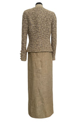 Spring 2000 Balmain Haute Couture by Oscar de la Renta Elaborate Jacket & Matching Skirt
