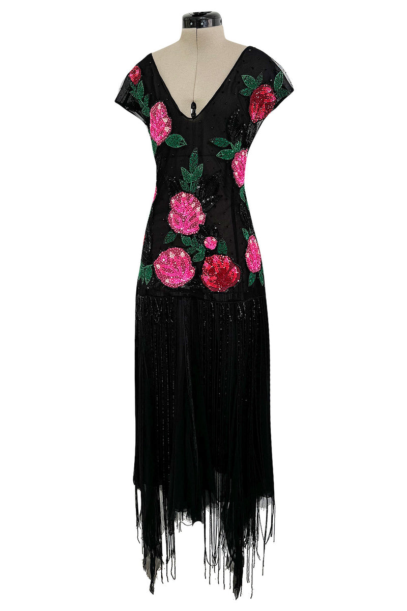 Dreamy Spring 2002 Blumarine Runway Black Silk Net & Chiffon Floral Se Shrimpton Couture Dreamy Spring 2002 Blumarine Runway Black Silk Net & Chiffon Floral Se Shrimpton Couture