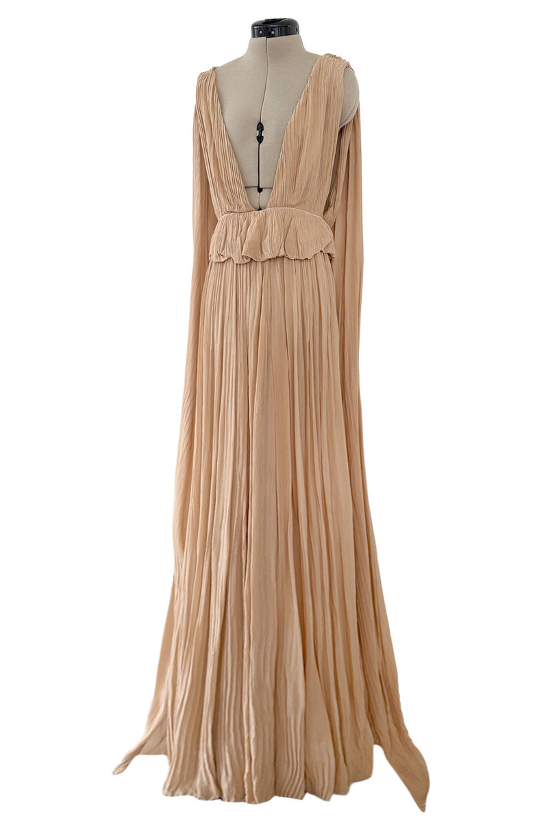 Chic Spring 2019 Chloe by Natacha Ramsay-Levi Pleated Chiffon Dress w – Shrimpton Couture