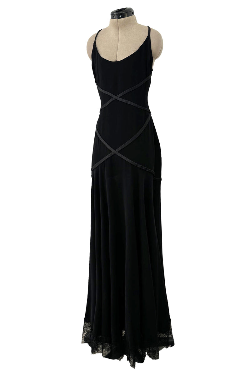 Prettiest 2000s Valentino Backless Bias Cut Dress w Ribbon Detail & La Shrimpton Couture Prettiest 2000s Valentino Backless Bias Cut Dress w Ribbon Detail & La Shrimpton Couture