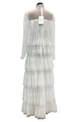 Prettiest Fall 2015 Valentino by Pierpaolo Piccioli & Maria Grazia Chiuri White Lace & Net Dress