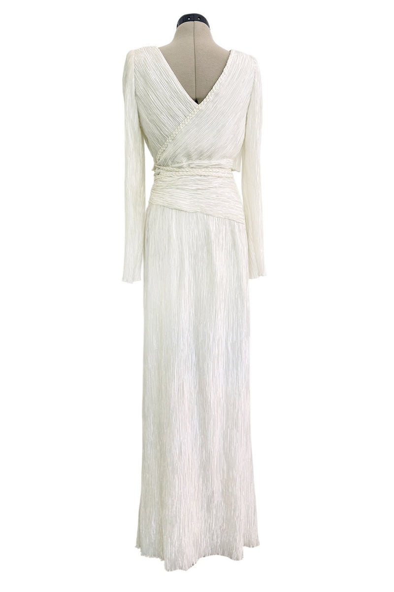 mary mcfadden pleated dress Stunning 1970s-80s Couture White w Attache – Shrimpton Couture The wide midriff yoke Princess Polly Cottage Hill Select frame:Print in a black metal frame LowStock:43604772192307