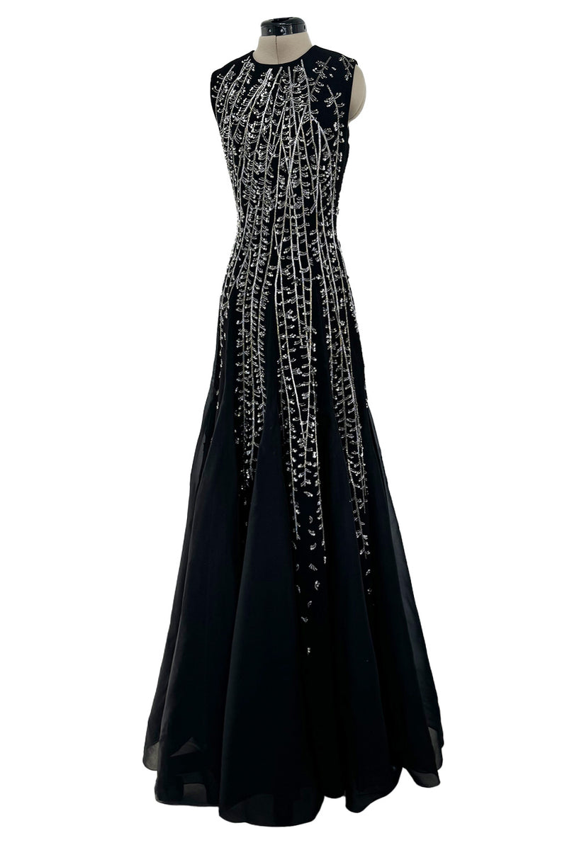 Fall 2019 Givenchy Final Look Silver Sequin Embroidered Dress with Ful Shrimpton Couture Fall 2019 Givenchy Final Look Silver Sequin Embroidered Dress with Ful Shrimpton Couture