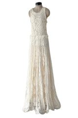 Gorgeous Resort 2012 Lanvin by Aber Elbaz Ivory Lace, Silk & Silk Netting Wedding Dress