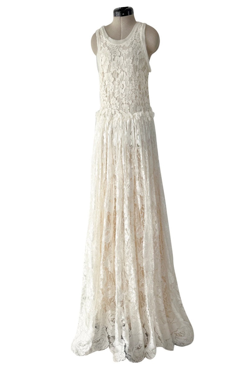 Gorgeous Resort 2012 Lanvin by Aber Elbaz Ivory Lace, Silk & Silk Netting Wedding Dress