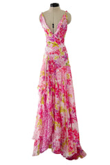 Outstanding Resort 2023 Versace by Donetella Versace Look 18 Tribute to Spring 2004 Pink Dress