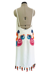 Exceptional Spring 2011 Prada by Miucci Prada Runway Look 27 & Ad Campaign Embroidered & Beaded White Dress