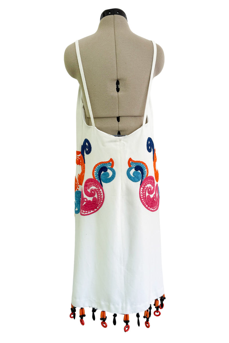 Exceptional Spring 2011 Prada by Miucci Prada Runway Look 27 & Ad Campaign Embroidered & Beaded White Dress