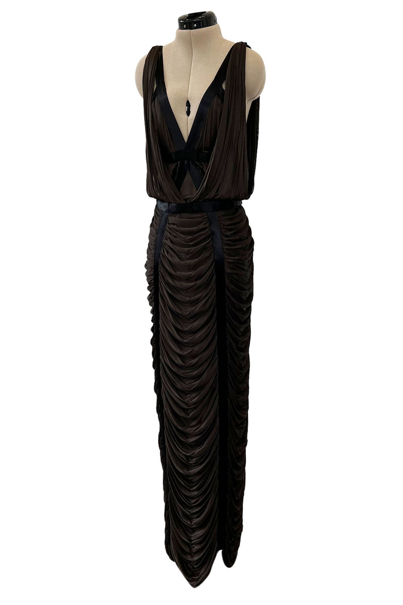 Spring 2003 Yves Saint Laurent by Tom Ford Runway Dress w Soft Gathered Detailing