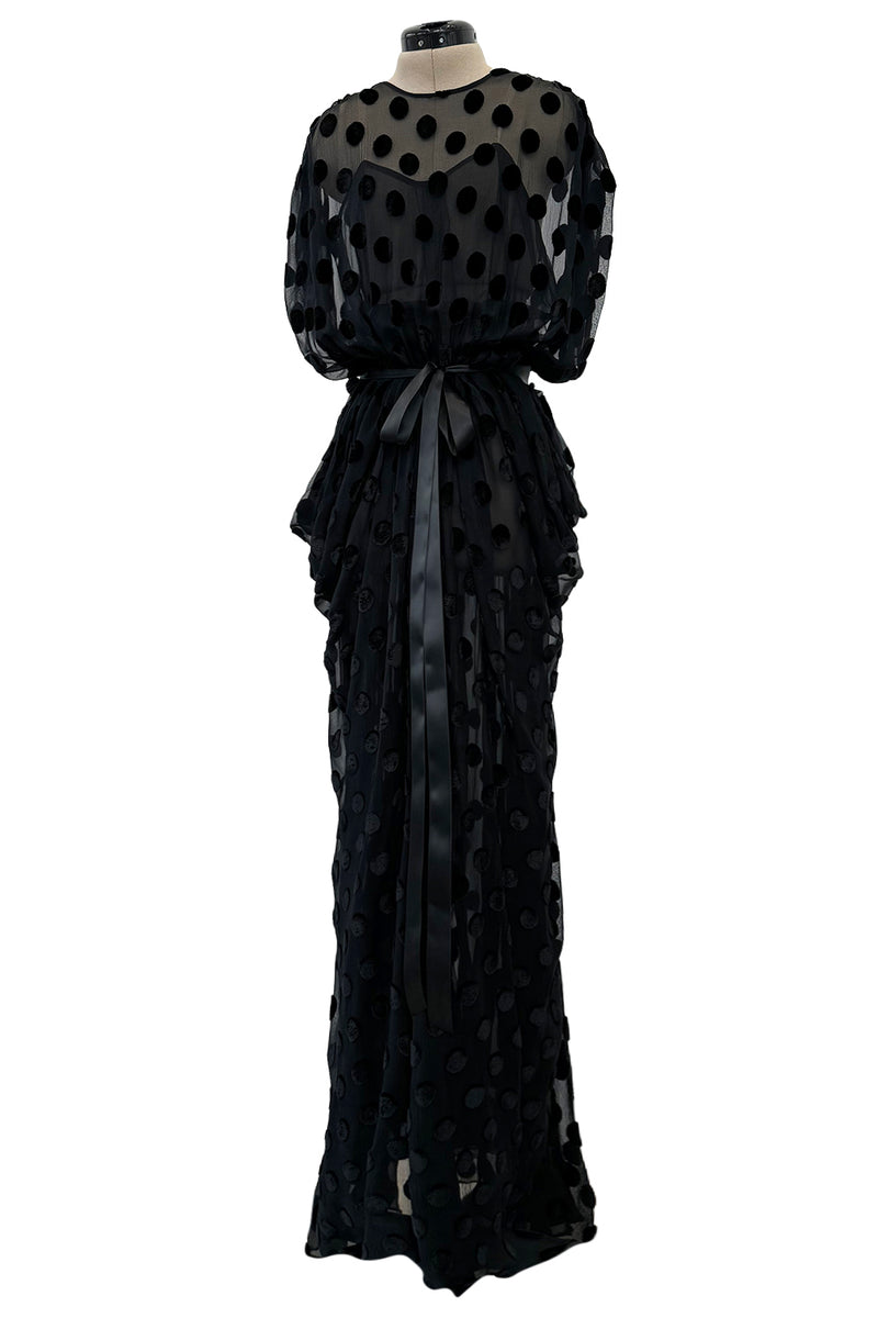 Chic Fall 1979 Givenchy by Hubert de Givenchy Runway Black Silk & Velv Shrimpton Couture Chic Fall 1979 Givenchy by Hubert de Givenchy Runway Black Silk & Velv Shrimpton Couture
