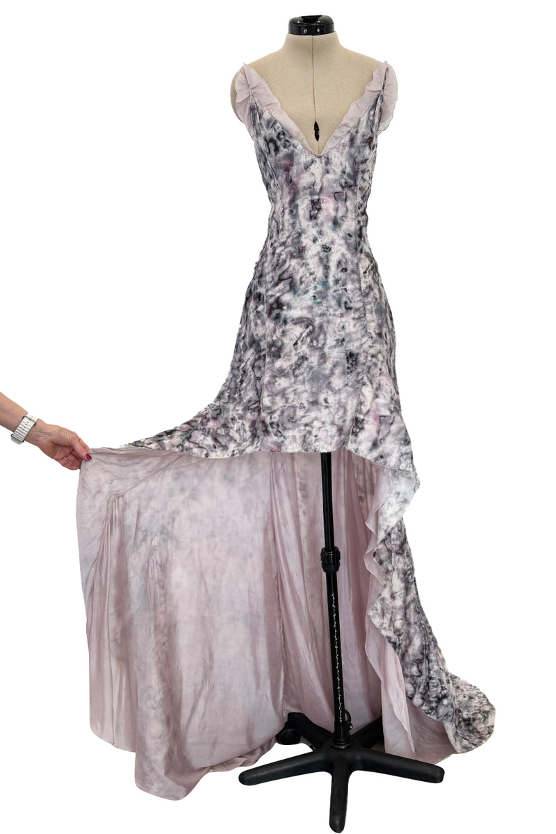 Outstanding Spring 2009 Nina Ricci by Olivier Theyskens Runway Look 12 Floral Printed Silk Dress