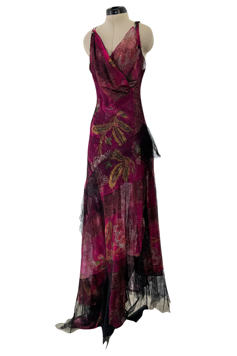 Spring 2001 Christian Lacroix Lace, Silk Chiffon & Net