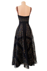 Fabulous Resort 2018 Christian Dior by Maria Grazia Chiuri Floral Print & Lace Dress w Beaded Straps