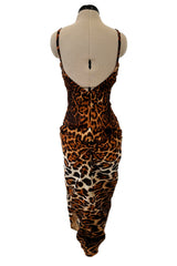 Spring 2008 Christian Dior by John Galliano Runway Look 29 Version Leopard Silk Chiffon Dress