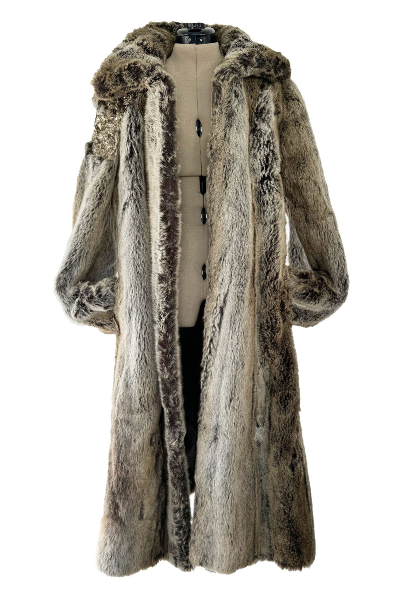 White Faux Fur Snow Stopper Knee-Length Coat (2X) | Fabulous Furs by Fabulous Furs