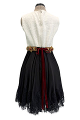 Rare Spring 2015 Dolce & Gabbana Runway Look 4 Mini Dress w Lace & Intricate Embellishment Details