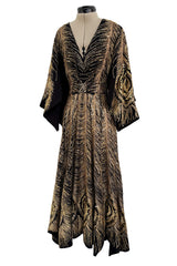 Pre-Fall 2016 Saint Laurent by Hedi Slimane Runway Look 37 Gold Metallic Thread & Sequin Feather Dress