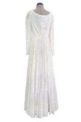 Spring 2018 Etro by Veronica Etro Runway Look 3 White Cotton Gauze Dress w Embroidery & Sequins