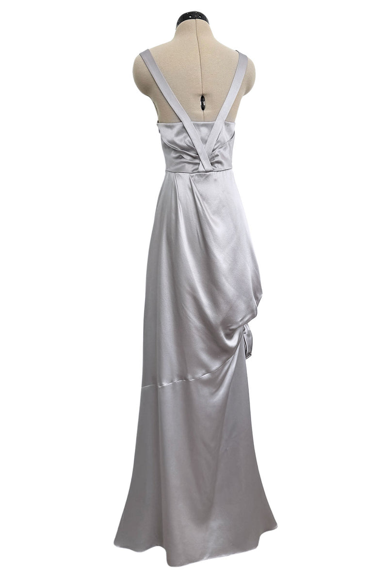 dior dress grey Christian Dior S/S 2019 Grey Toile De Jouy Print Corset Pleated Dress For Sale at 1stDibs