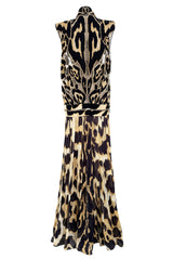 Gorgeous Spring 2011 Givenchy by Riccardo Tisci Runway Look 40 Cut Out Silk & Net Leopard Dress