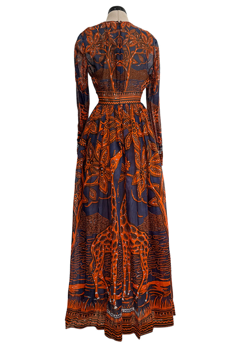 Spring 2016 Valentino by Pierpaolo Piccioli & Maria Grazia Chiuri Runway Look 50 Giraffe Printed Cotton Dress