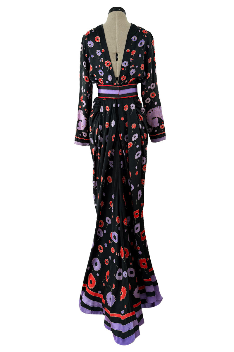 chloe printed silk dress Chlo, Draped floral silk minidress, Women, Blue, S, Dresses