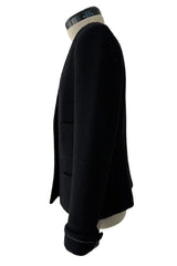 Fall 2015 Chanel by Karl Lagerfeld Brasserie Gabrielle Runway Look 89 Black Tweed Jacket