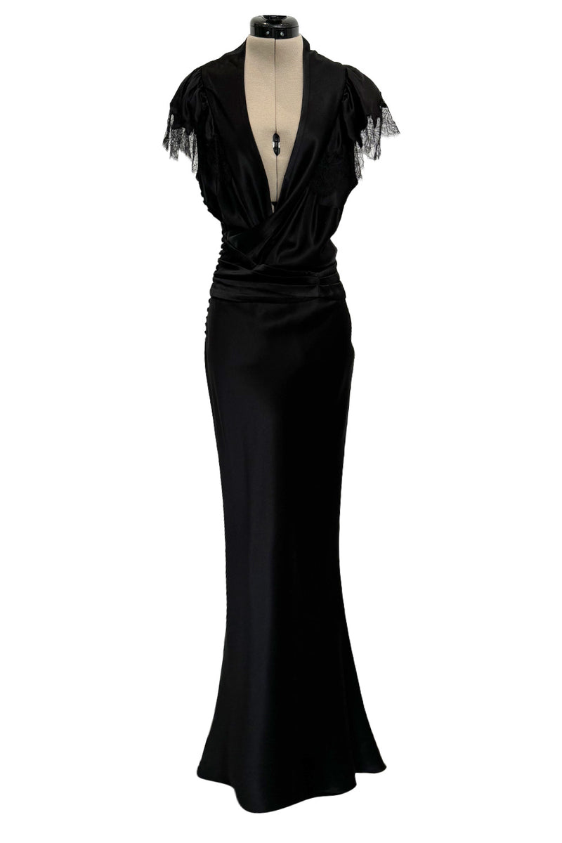 iconic silk dress Whitney Dress long - Silk - Night Blue