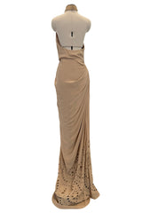 Incredible Fall 2010 Christian Dior by John Galliano Runway Look 30 Ruffle Front Silk Chiffon Dress