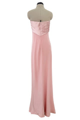 Dreamy Fall 2012 Oscar de la Renta Runway Look 58 Strapless Pink Dress w Jewels & Rhinestones