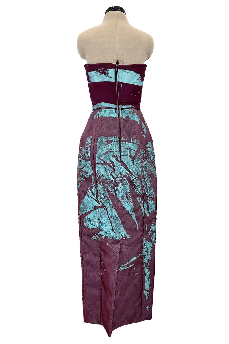 Spring 2016 Maison Margiela by John Galliano Runway Look 32 Strapless Painted Dress