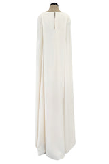 Spring 2019 Oscar de la Renta by Laura Kim & Fernando Garcia Gold Embellished Ivory Caftan Dress
