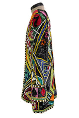 Incredible 1980s Bob Mackie Main Label Fully Sequin & Beaded Oversized Casino Themed Jacket