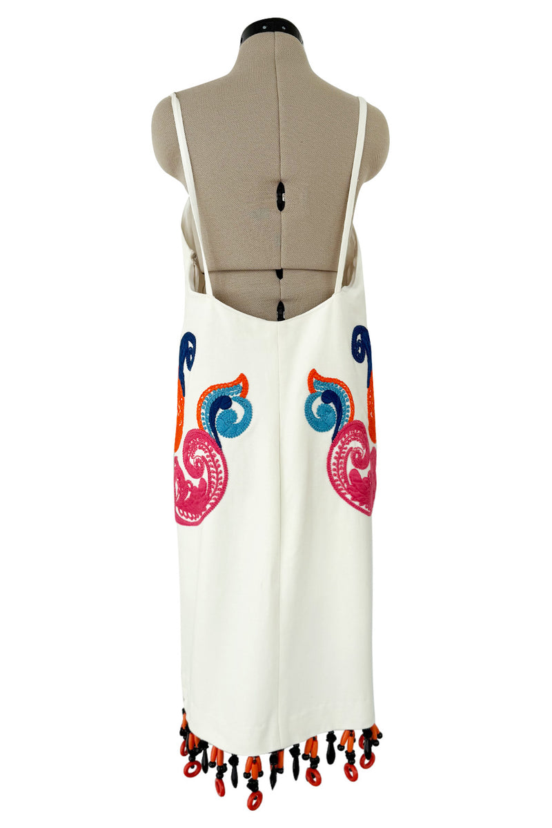 Exceptional Spring 2011 Prada Runway & Ad Campaign Embroidered White D – Shrimpton Couture Exceptional Spring 2011 Prada Runway & Ad Campaign Embroidered White D – Shrimpton Couture