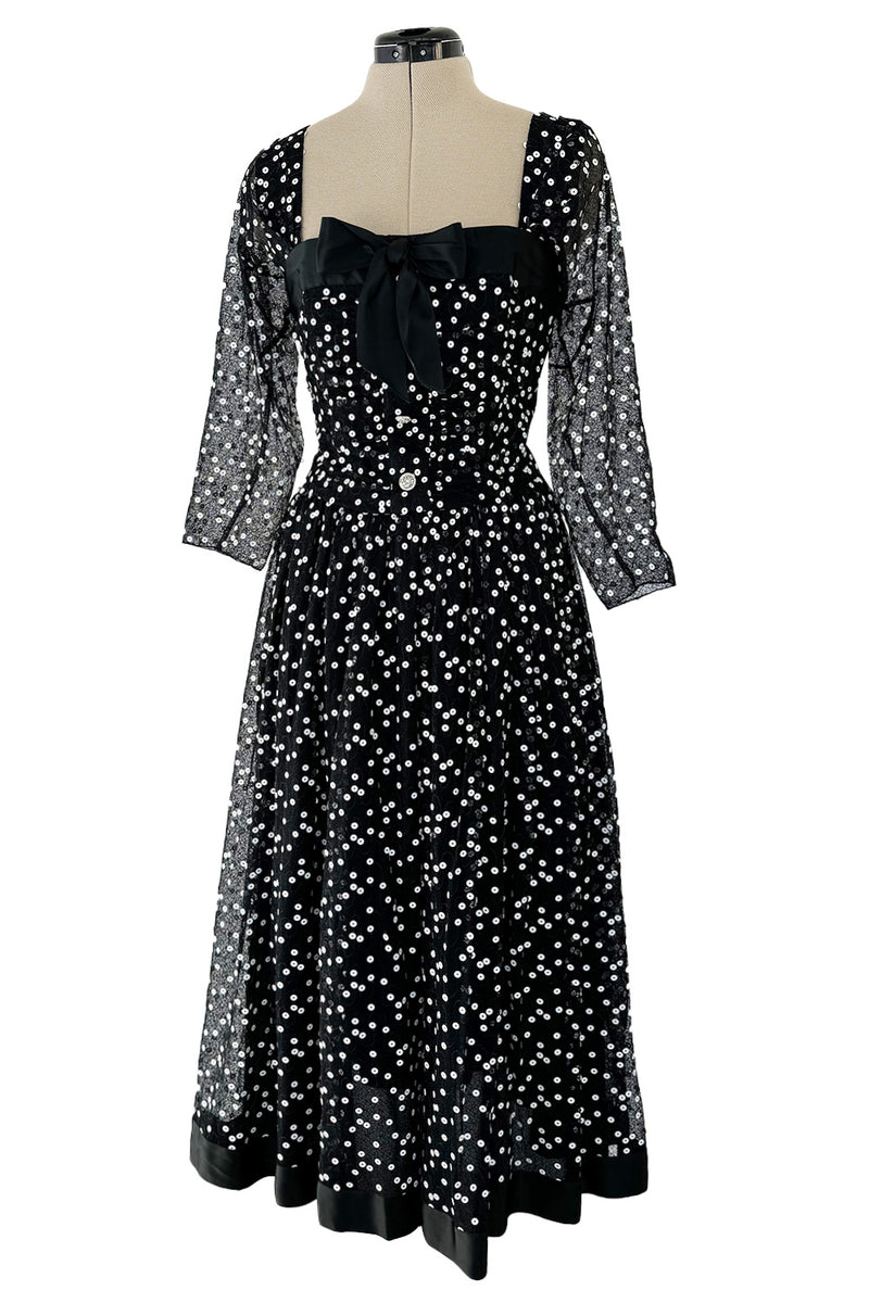 Prettiest Fall 1979 Christian Dior by Marc Bohan Black Silk Lace Net D – Shrimpton Couture Prettiest Fall 1979 Christian Dior by Marc Bohan Black Silk Lace Net D – Shrimpton Couture