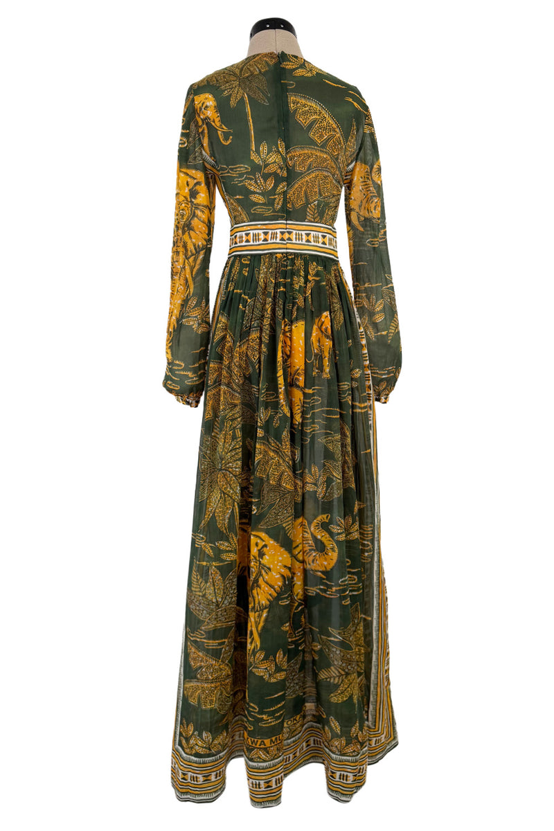 Spring 2016 Valentino by Pierpaolo Piccioli & Maria Grazia Chiuri Runway Elephant Printed Cotton Dress