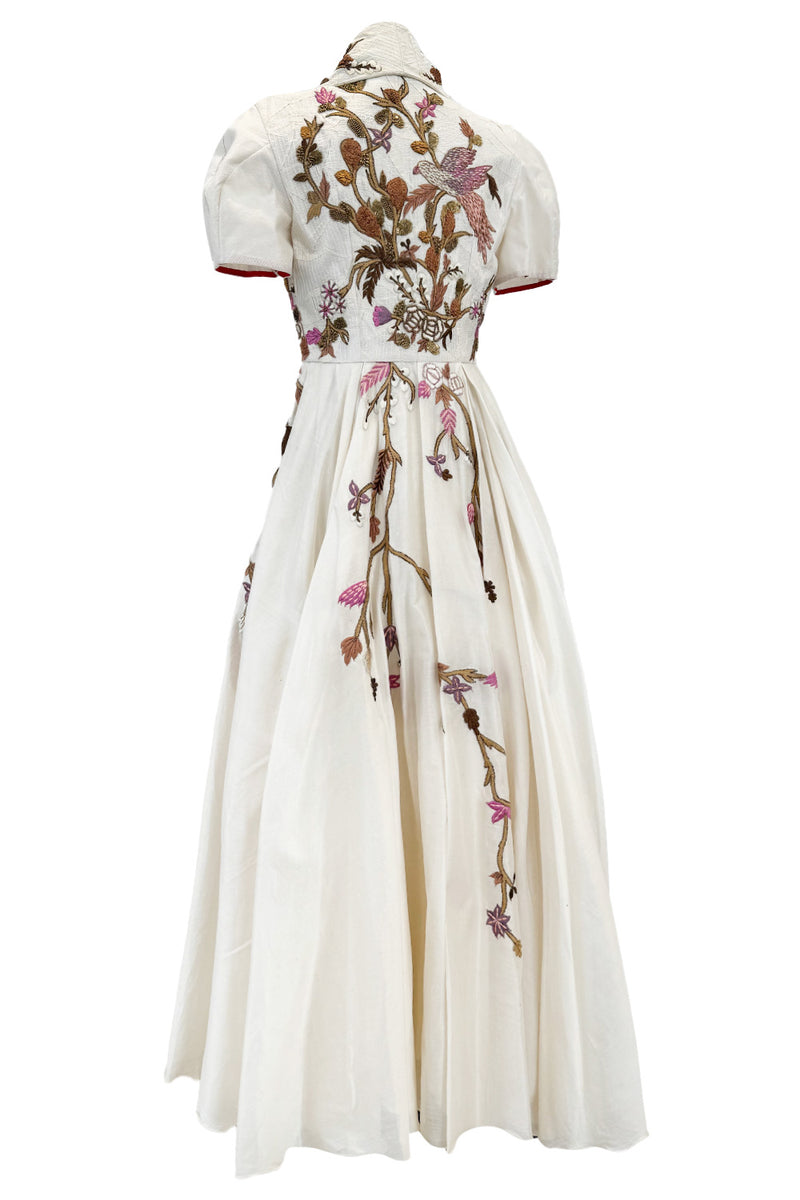 Prettiest Fall 2015 Samant Chauhan Ivory Silk Dress ư Extensive Bead Sequin & Embroidery Work