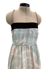 Pretty Spring 2014 Emporio Armani Long Version of Runway Look 86 Crystal & Floral Print Pastel Dress