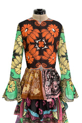 Iconic Spring 2015 Valentino Printed Tiered Runway Dress by Maria Grazia Chiuri & Pier Paolo Piccioli