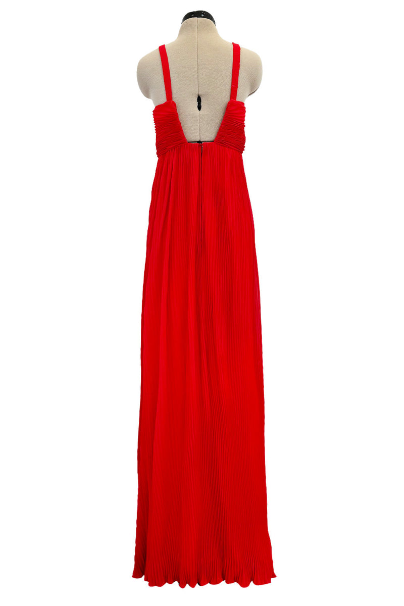 Incredible 1973 Hubert de Givenchy Haute Couture Red Sillk Crepe Chiff Shrimpton Couture Incredible 1973 Hubert de Givenchy Haute Couture Red Sillk Crepe Chiff Shrimpton Couture