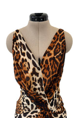 Spring 2008 Christian Dior by John Galliano Runway Look 29 Version Leopard Silk Chiffon Dress