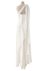 Incredible Spring 2015 Vivienne Westwood Ivory Corset Dress w Draped Multiway Extended Panels