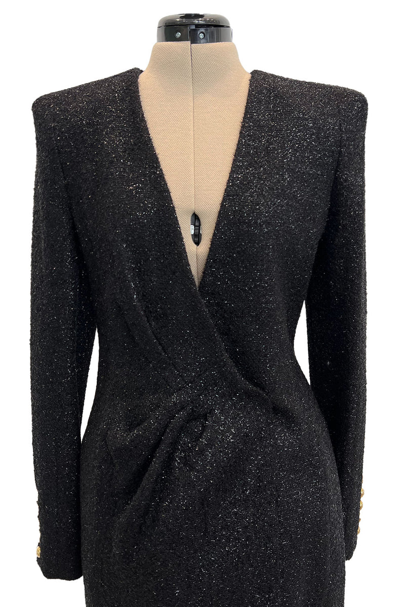 Gorgeous Fall 2013 Balmain by Olivier Rousteing New w Tags Metallic Eyelash Mini Dress