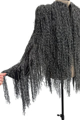 Incredible Fall 2009 Giorgio Armani Prive Haute Couture Runway Look 10 Silk Fringed Jacket