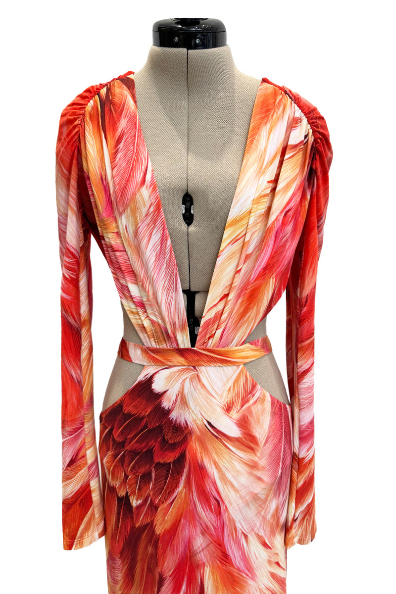 Spring 2024 Roberto Cavalli by Fausto Puglisi Stretch Jersey Cut Out Dress