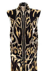 Gorgeous Spring 2011 Givenchy by Riccardo Tisci Runway Look 40 Cut Out Silk & Net Leopard Dress