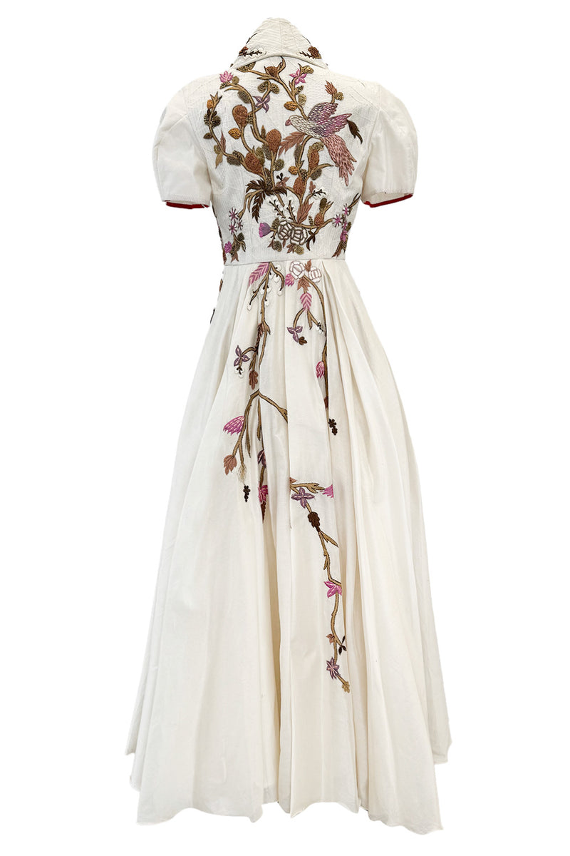 Prettiest Fall 2015 Samant Chauhan Ivory Silk Dress ư Extensive Bead Sequin & Embroidery Work