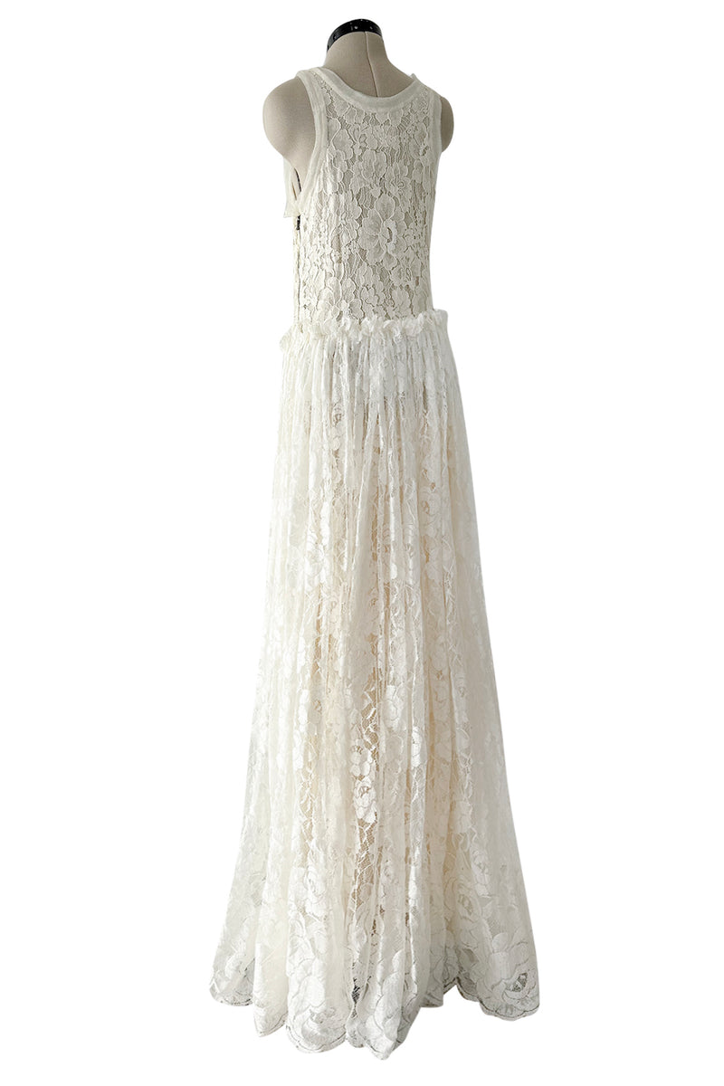 Gorgeous Resort 2012 Lanvin by Aber Elbaz Ivory Lace, Silk & Silk Netting Wedding Dress